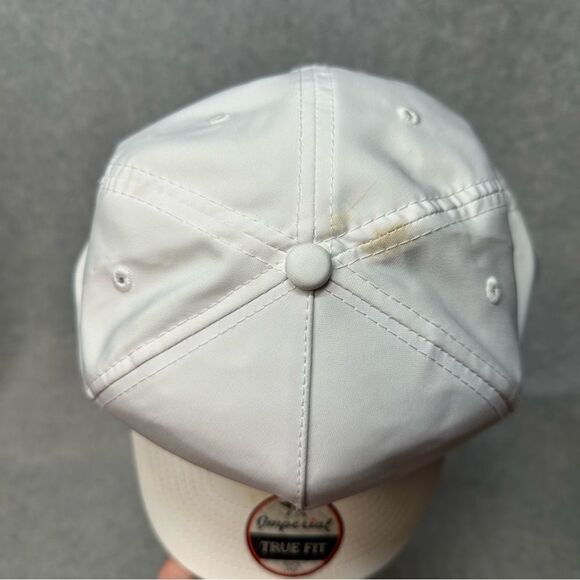 Imperial Golf Hat Mens OSFA White Patriotic American True Fit Rope Brim SPOTS - Picture 5 of 10